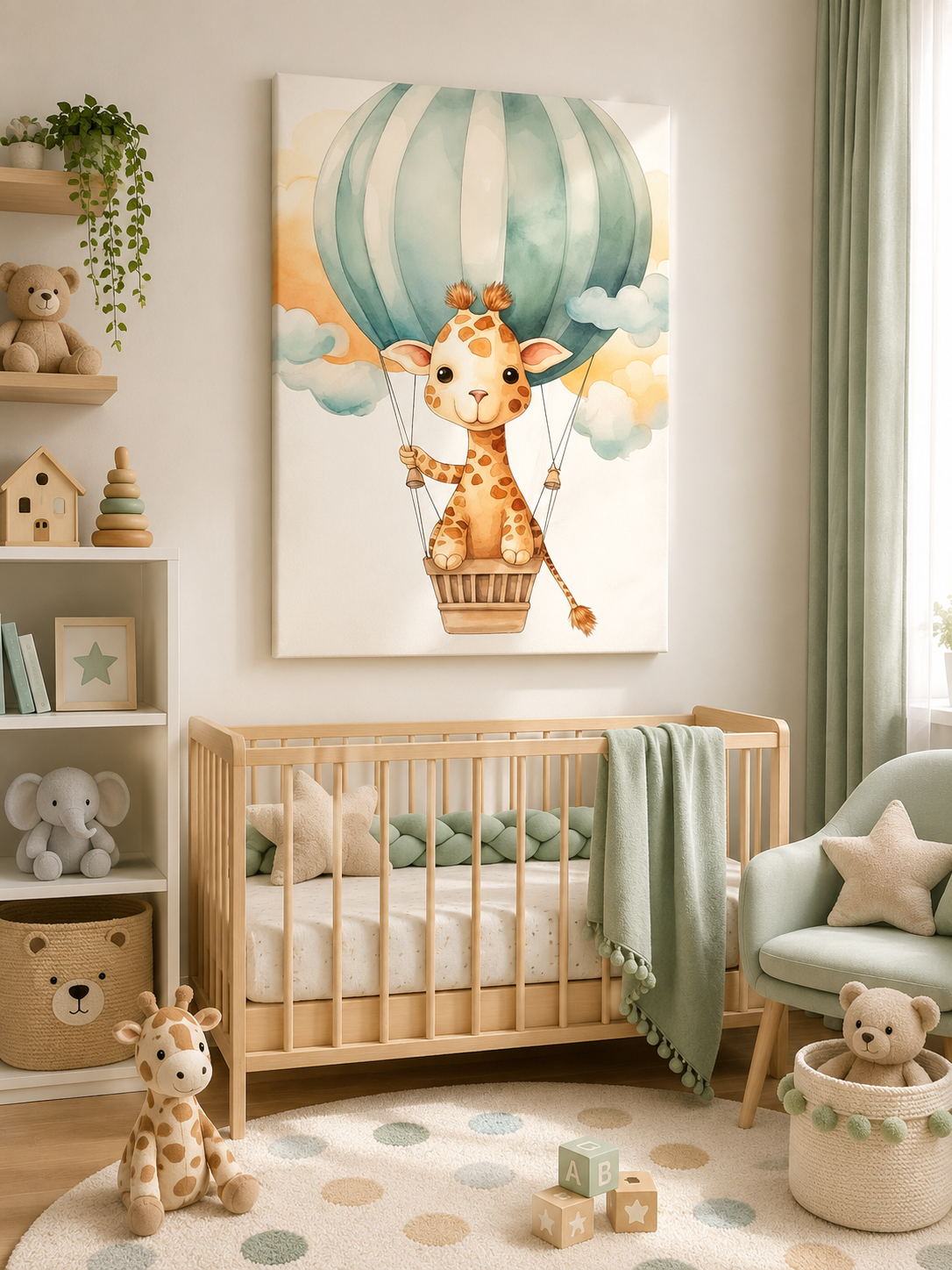 Tablou Canvas Girafa Zburătoare