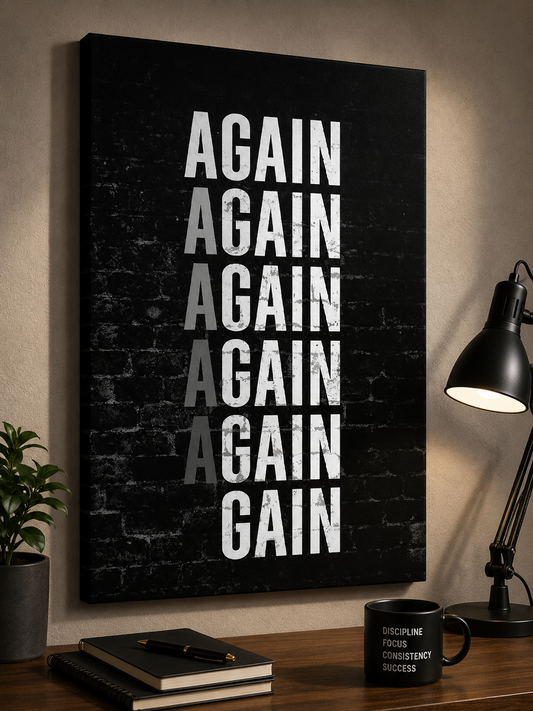 Tablou Canvas Motivațional cu Mesaj de Succes