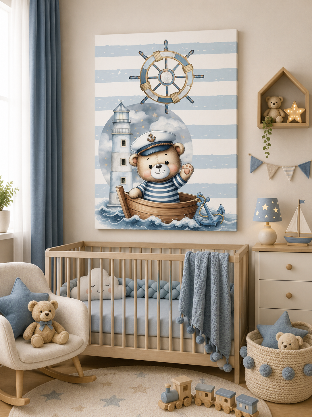 Tablou Canvas Ursuleț Marinar