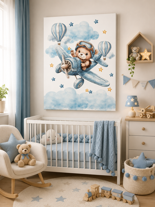 Tablou Canvas Ursuleț Aviator