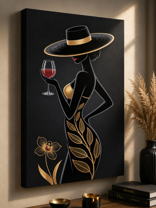 Tablou Canvas Eleganță și Vin